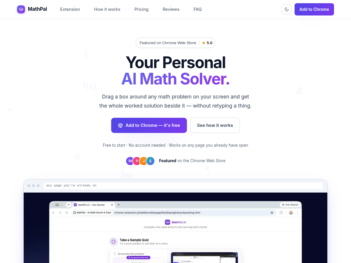 MathPal, screenshot